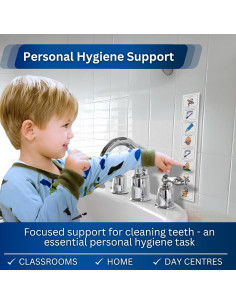 Gráfico Visual de Cepillado de Dientes Suministros Autismo - 30.99x5.99 cm 2