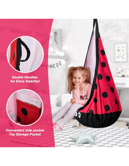 Asiento de Columpio Sensory SUSIHOOH Rojo y Negro 79.83 kg