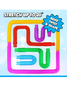 Tuberías Pop Juguetes Sensoriales 24 Piezas Playkidz 2