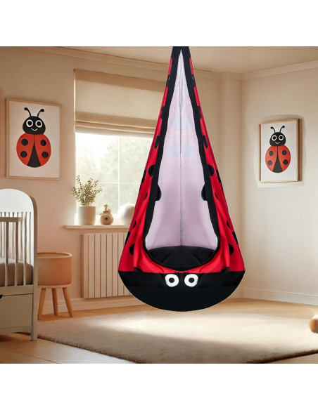 Asiento de Columpio Sensory SUSIHOOH Rojo y Negro 79.83 kg