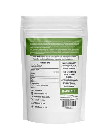 Yerba Mate Herbal Hermit 50 Bolsas Té Natural Energético