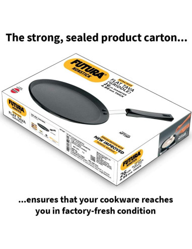 Sartén plana antiadherente Hawkins Futura 26 cm con mango plástico