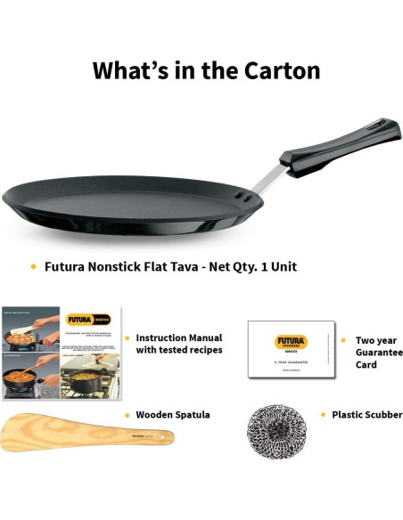 Sartén plana antiadherente Hawkins Futura 26 cm con mango plástico Sartén plana antiadherente Hawkins Futura 26 cm con mango plástico