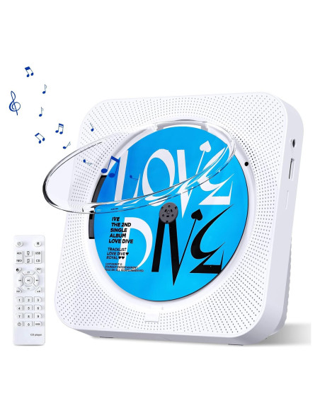 Reproductor de CD MICOCIOUS KC-718 con Bluetooth y Radio FM