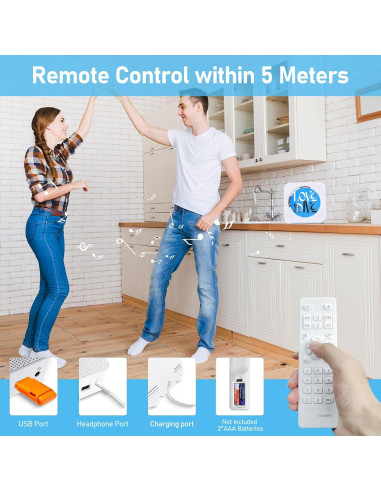 Reproductor de CD MICOCIOUS KC-718 con Bluetooth y Radio FM