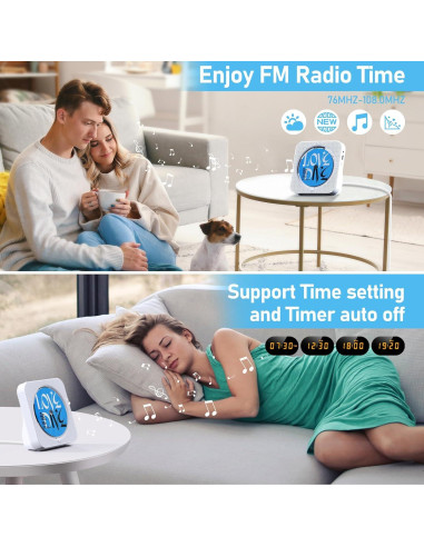 Reproductor de CD MICOCIOUS KC-718 con Bluetooth y Radio FM