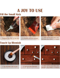 Kit de Reparación de Madera SEISSO 12 Colores para Muebles 2
