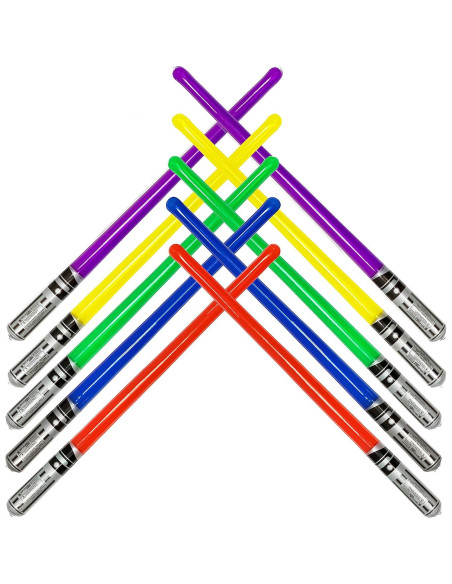 50 Espadas de Luz Inflables Megasumer con Bomba de Aire