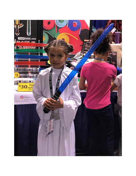 50 Espadas de Luz Inflables Megasumer con Bomba de Aire