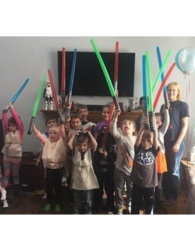 50 Espadas de Luz Inflables Megasumer con Bomba de Aire