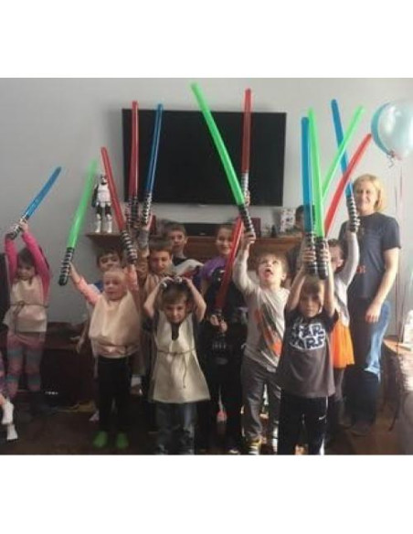 50 Espadas de Luz Inflables Megasumer con Bomba de Aire