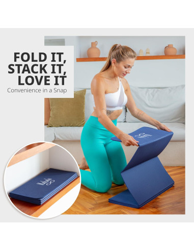 Esterilla de Yoga Plegable Mahalo Wellness 6mm + 2 Bloques