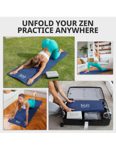 Esterilla de Yoga Plegable Mahalo Wellness 6mm + 2 Bloques
