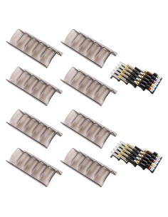 Organizador de Aceites Esenciales Qicfrk Expandible 8 Piezas Negro