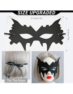 Máscara de Ojo de Murciélago Komotu para Disfraz Halloween 2