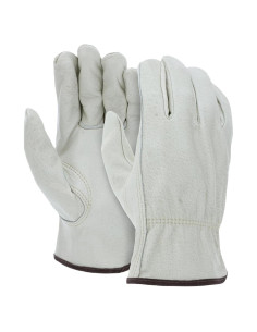 Guantes de Trabajo Palmer Safety de Cuero Vacuno - 12 Pares Grande