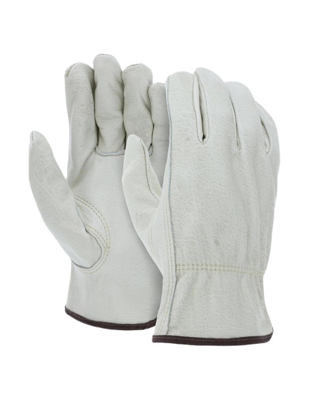 Guantes de Trabajo Palmer Safety de Cuero Vacuno - 12 Pares Grande