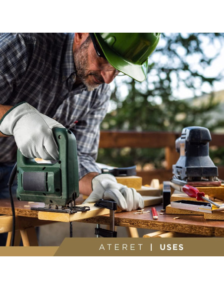 Guantes de Trabajo Palmer Safety de Cuero Vacuno - 12 Pares Grande