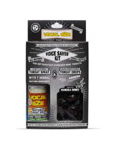 Kit Vocal Eze Voice Saver con Spray Herbal y Caramelos de Miel Manuka