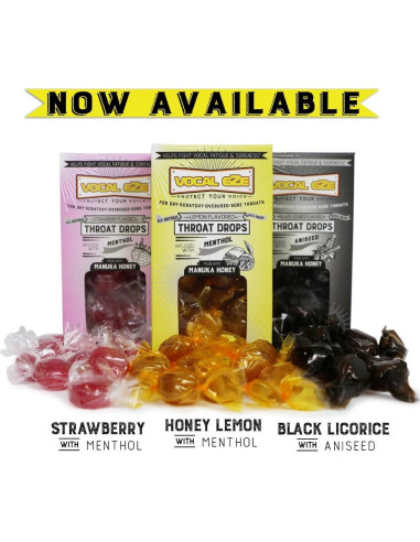 Kit Vocal Eze Voice Saver con Spray Herbal y Caramelos de Miel Manuka