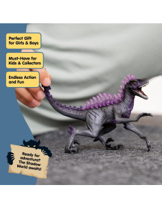 Figura de Dinosaurio Raptor Sombra Schleich 17.78 cm Juguete 2