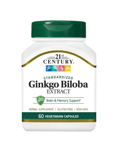 Extracto de Ginkgo Biloba Siglo 21 - 60 Cápsulas Veganas