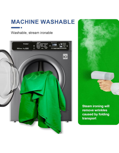 Fondo de Foto Verde EMART 2.13x3.05m Tela Chroma Key