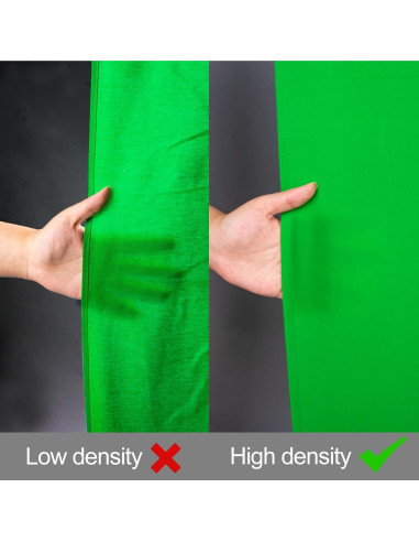 Fondo de Foto Verde EMART 2.13x3.05m Tela Chroma Key