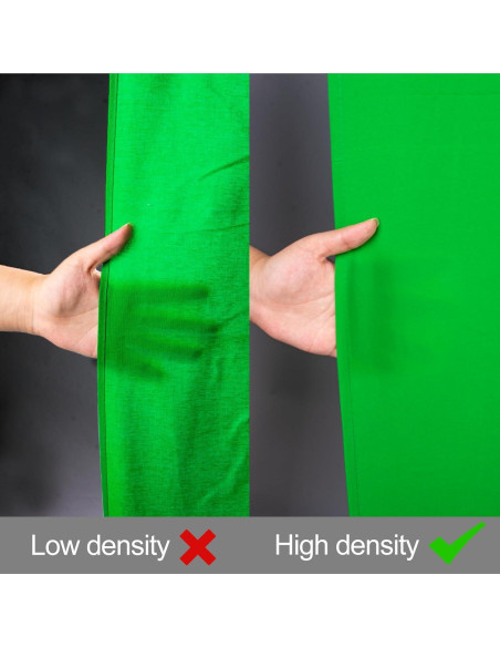Fondo de Foto Verde EMART 2.13x3.05m Tela Chroma Key