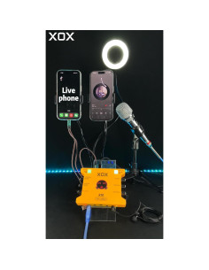 Interfaz de Audio XOX K10 15TH para Grabación y Transmisión 2