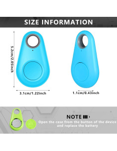 Konohan 8 Pack Localizador GPS Inalámbrico Anti Pérdida 2