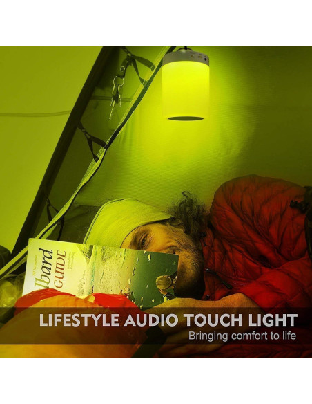 Lámpara de Mesa Táctil Elecstars con Altavoz Bluetooth LED