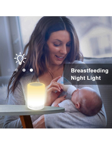 Lámpara de Mesa Táctil Elecstars con Altavoz Bluetooth LED