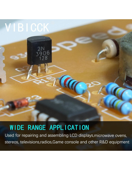 Kit de Transistores Bipolares VIBICCK 750 Piezas TO92 NPN PNP