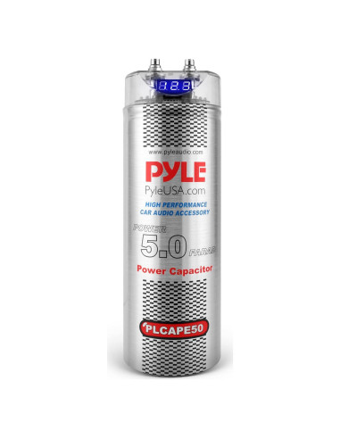 Capacitor Digital Pyle 5.0 Faradios para Audio Automotriz