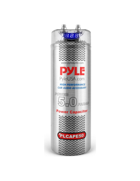 Capacitor Digital Pyle 5.0 Faradios para Audio Automotriz