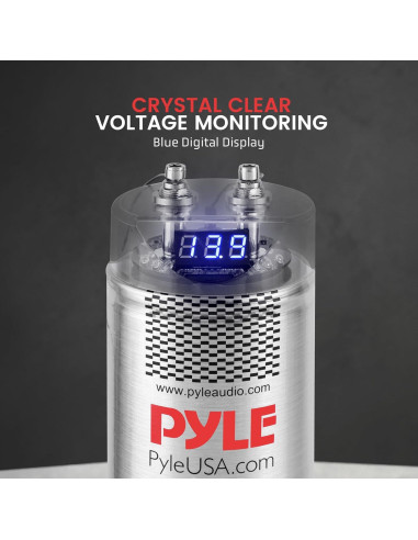Capacitor Digital Pyle 5.0 Faradios para Audio Automotriz