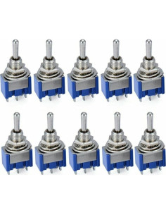 Interruptor de Palanca HiLetgo 6A 125V 3A 250V 3 Posiciones 2