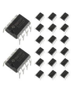 Amplificadores Operacionales BOJACK TL072 JFET Duales DIP8 - Paquete de 20