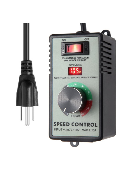 Controlador de Velocidad de Motor AC HARMNEE 15A con Pantalla LED
