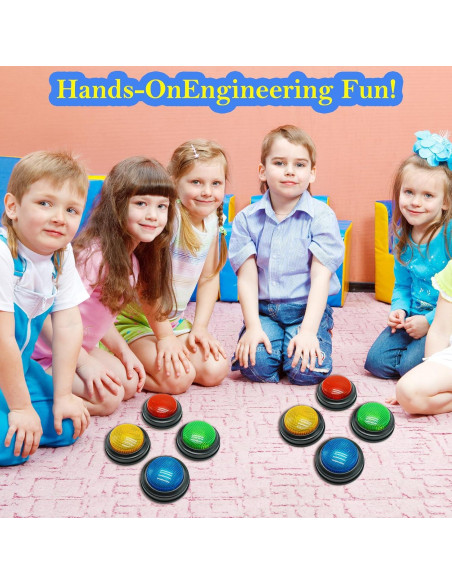 Juego de 4 Zumbadores de Respuesta Gelabur con Sonido y Luz