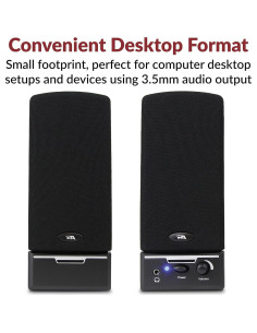 Altavoces Estéreo Cyber Acoustics CA-2014, 2.54cm, 0.66kg 2