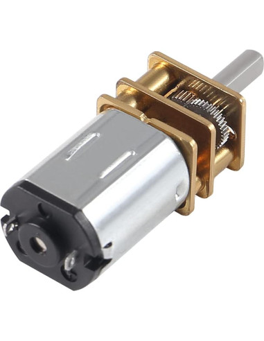 3 Motores de Reducción DC 6V 500RPM N20 Mini Engranaje Metal