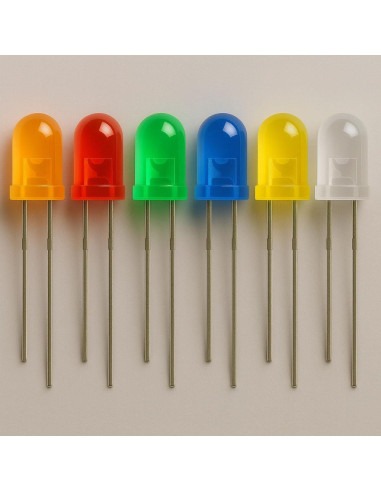 Kit de Diodos LED 600pcs 5mm Multicolores 1A Manufacturing