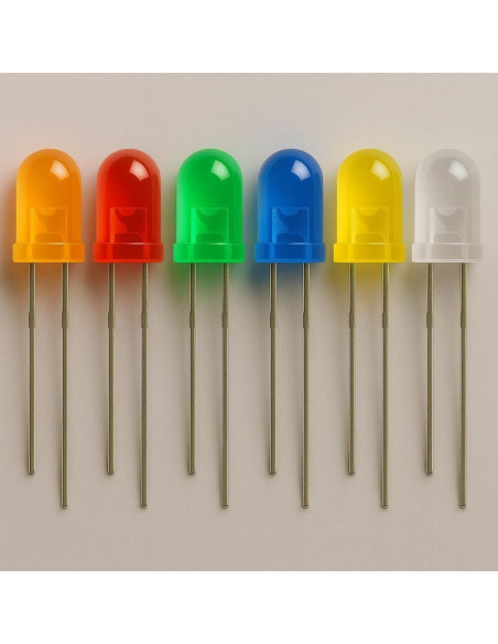 Kit de Diodos LED 600pcs 5mm Multicolores 1A Manufacturing