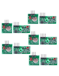 Kit Transmisor y Receptor RF Inalámbrico HiLetgo 433MHz 5 Pcs