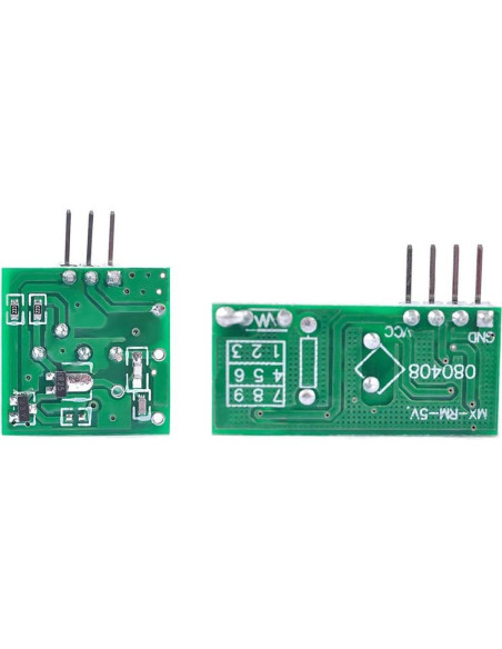 Kit Transmisor y Receptor RF Inalámbrico HiLetgo 433MHz 5 Pcs