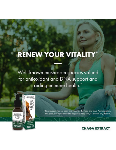 Extracto de Chaga Host Defense 30ml - Suplemento Inmunológico