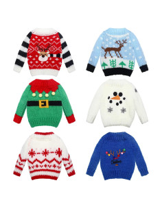 Conjunto de 6 Suéteres de Navidad para Muñeca Chalyna