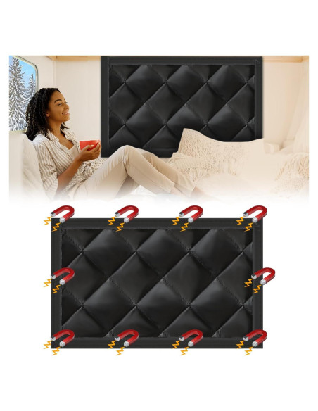 Cortina Aislante Magnética para Ventana RV Beeveer 40.64x63.5cm